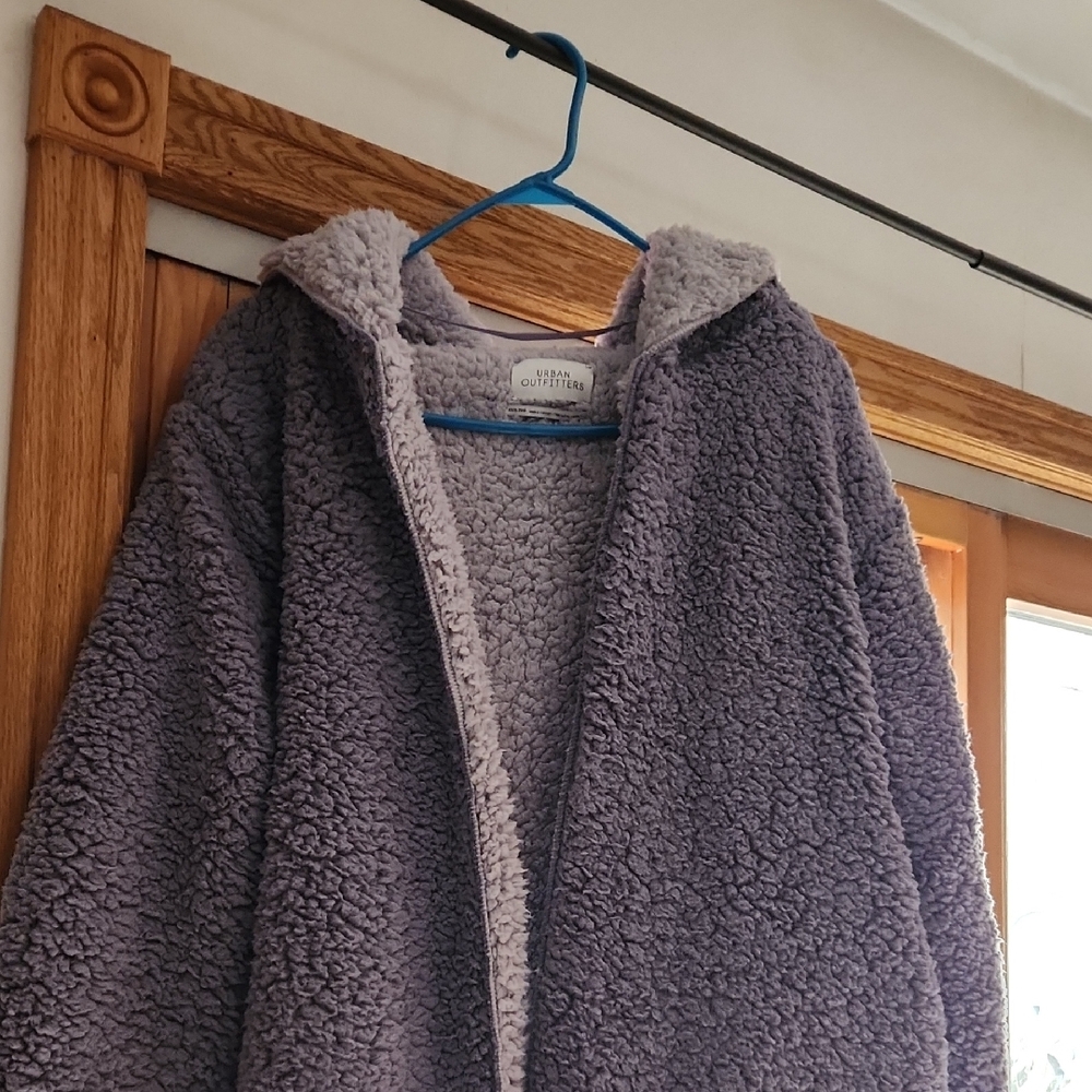 Urban Outfitters Lavender Plush Sherpa Jacket
